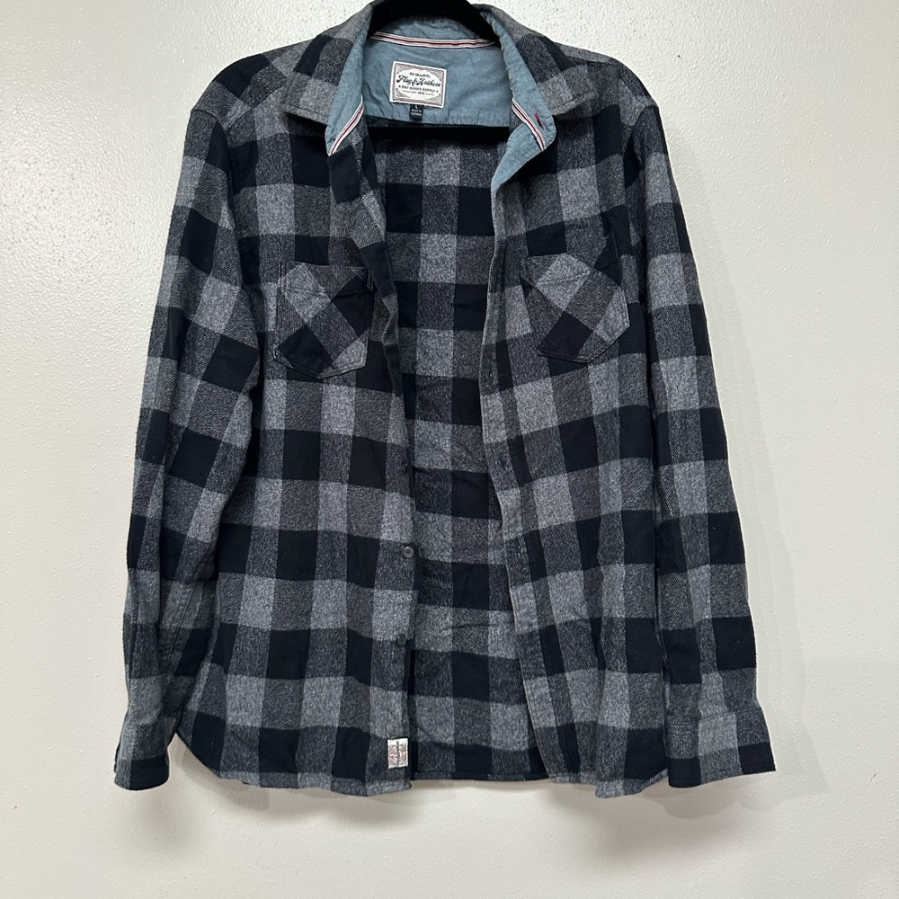 Pendleton Black and Gray Checkered Shirt